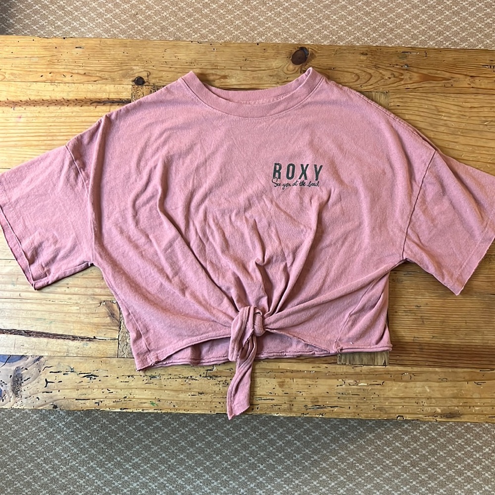 Roxy crop top - small - faded pink